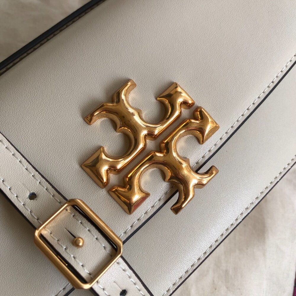 Tory Burch NWT Eleanor E/W Small Convertible Shoulder Bag New Cream - Picture 8 of 10